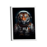 Quadro Tigre Astronauta -- Br Artes