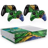 Skin Adesivo Protetor para X Box One S e Controles Brasil Rio de Janeiro b1