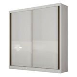 Guarda Roupa Solteiro 2 Portas 3 Gavetas Virtus 100% Mdf Branco