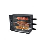 Churrasqueira Rotativa 3 Espetos 56cm Acendimento Automático a Gás GLP Aço Vitta Premium - Arke