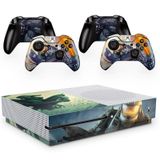 Skin Adesivo Protetor para X Box One S e Controles Halo Infinity b8