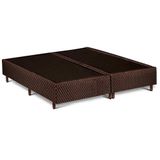 Cama Box Base King Universal Rústico Brown (193x203x25) - Polar