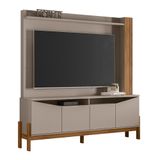 Estante Home Theater Alaska 1.8 Grigio/cinamomo Mel Para Tv Até 70 - Mobler