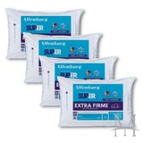 Kit 04 Travesseiros Altenburg Suporte Extra Firme 0,48x0,68m