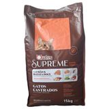 Ração Quatree Supreme Gato Castrado Salmão Batata Doce 15kg