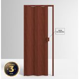Porta de PVC Sanfonada 210x72cm Permatti Mogno Madeira