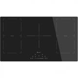 Cooktop De Inducao De 36 Polegadas 5 Queimadores Boost, Fogao Eletrico Embutido Com Zona Flexivel Dupla, 9 Niveis De Potencia, Funcao Manter