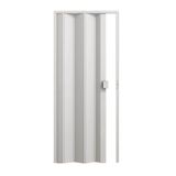 Porta de PVC Sanfonada 210x72cm Permatti Branco Branco