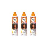 Ativador De Cachos Salon Line 300ml Oleo De Manga- Kit C/3un