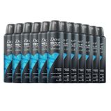 Kit 12 Desodorantes Aerosol Dove Clinical Cuidado Total Men 150ml/91g