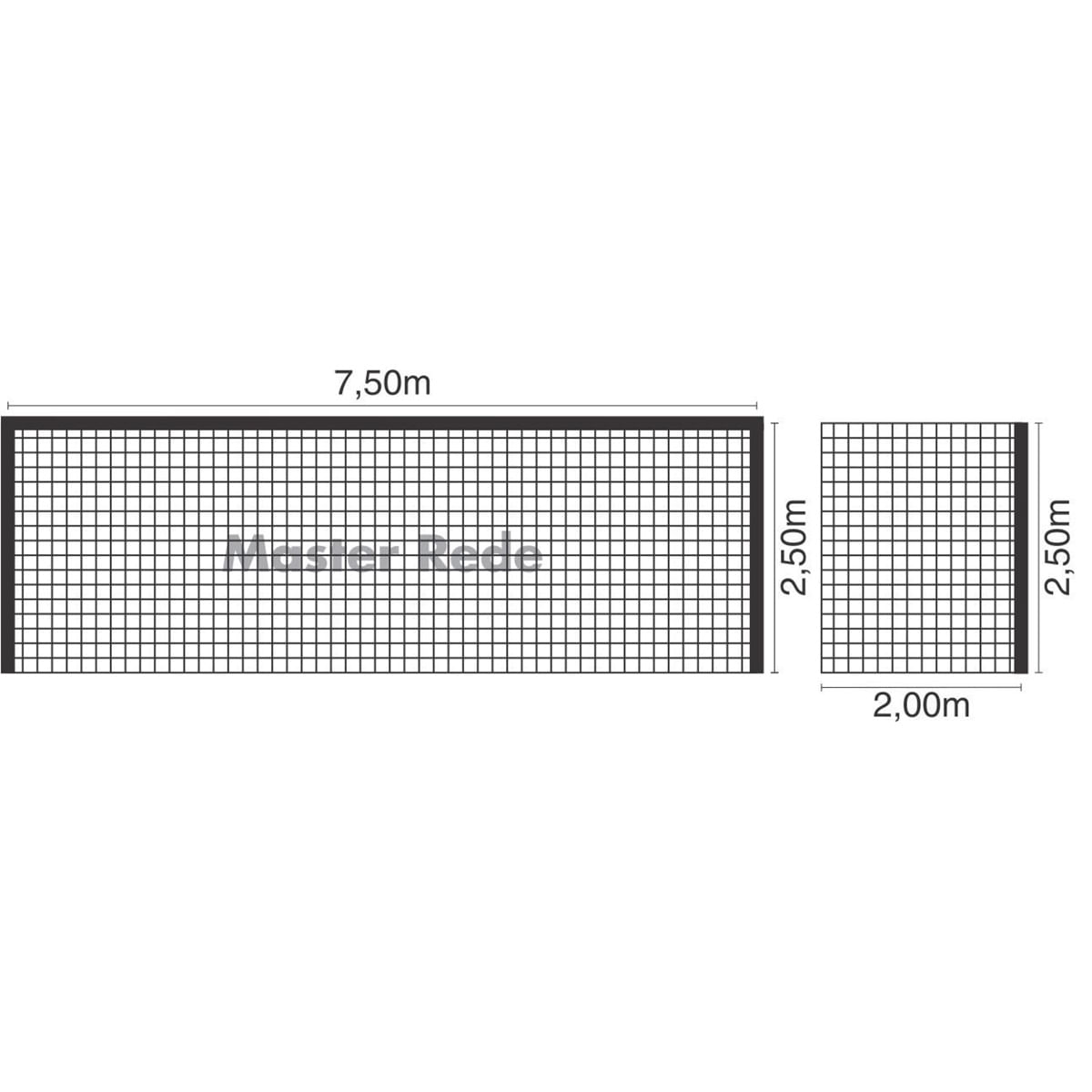 Rede Futebol De Campo Master Colmeia Fio 2,5 Seda