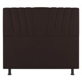 Cabeceira Cama Box Casal King Size Dublin 195cm Linho Marrom - Abmaza