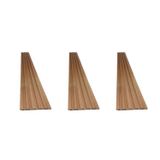 Kit Painel Ripado 3 Barras 285x12,2cm 1m² Poliestireno Sucupira