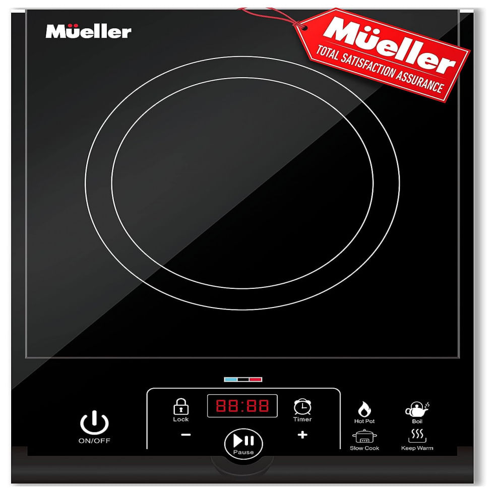 Mueller Austria Cooktop De Inducao Portatil Com Deteccao Automatica De Panela 110v 1800w