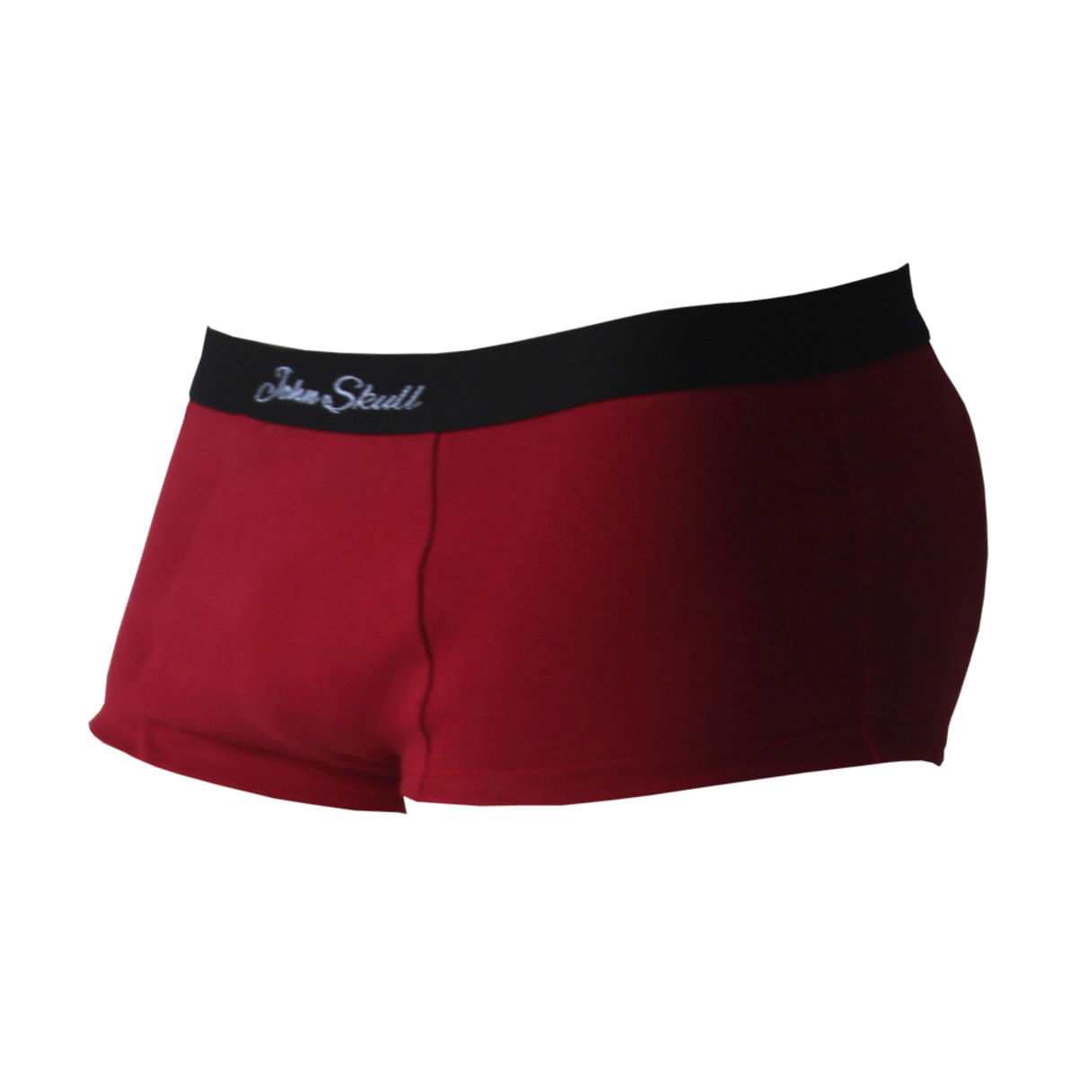 Cueca Mini Boxer Vermelha com Enchimento Traseiro Empina Bumbum John Skull