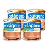 Kit 04 Colágenos Verisol Maxinutri Lata 250g Sabor Natural