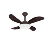 Ventilador De Teto Fly Marrom 4 Pás Silencioso Ventax 220v