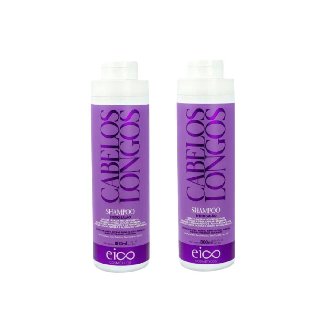 Shampoo Eico 800ml Cabelos Longos - Kit C/2un