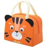 Bolsa Térmica Lancheira Infantil Unissex Porta Marmita Bichinhos Cor:tigre