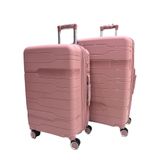 Conjunto Mala 35kg +mala 23kg Polipropileno Inquebrável Rose