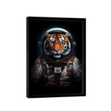 Quadro Tigre Astronauta -- Br Artes