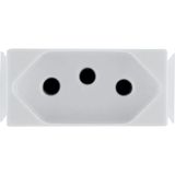 Kit 2 Modulo Tomada 2p+t Tramontina Aria 20 A 250 V Branco