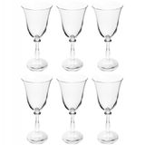 Conjunto De Taças Para Vinho Tinto Bohemia Angela 250 Ml Em Cristal - 6 Peças