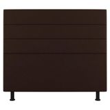 Cabeceira Cama Box Casal King Size Malik 195cm Sintético Marrom - Abmaza