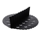 Tapete Protetor Lyor De Silicone Para Air Fryer Preto 18cm