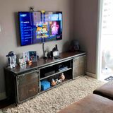 Rack Para Tv Staten Island - Estilo Industrial Em Ferro Largura 150cm L