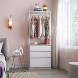 Closet Modular 3 Gavetas 182x70cm Verona Branco