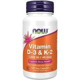 Vitamina D3 1,000 Iu &amp; K2 45mcg, 120 Capsulas, Now