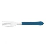 Kit 12 Garfo De Mesa Tramontina Leme Inox Azul Oceano