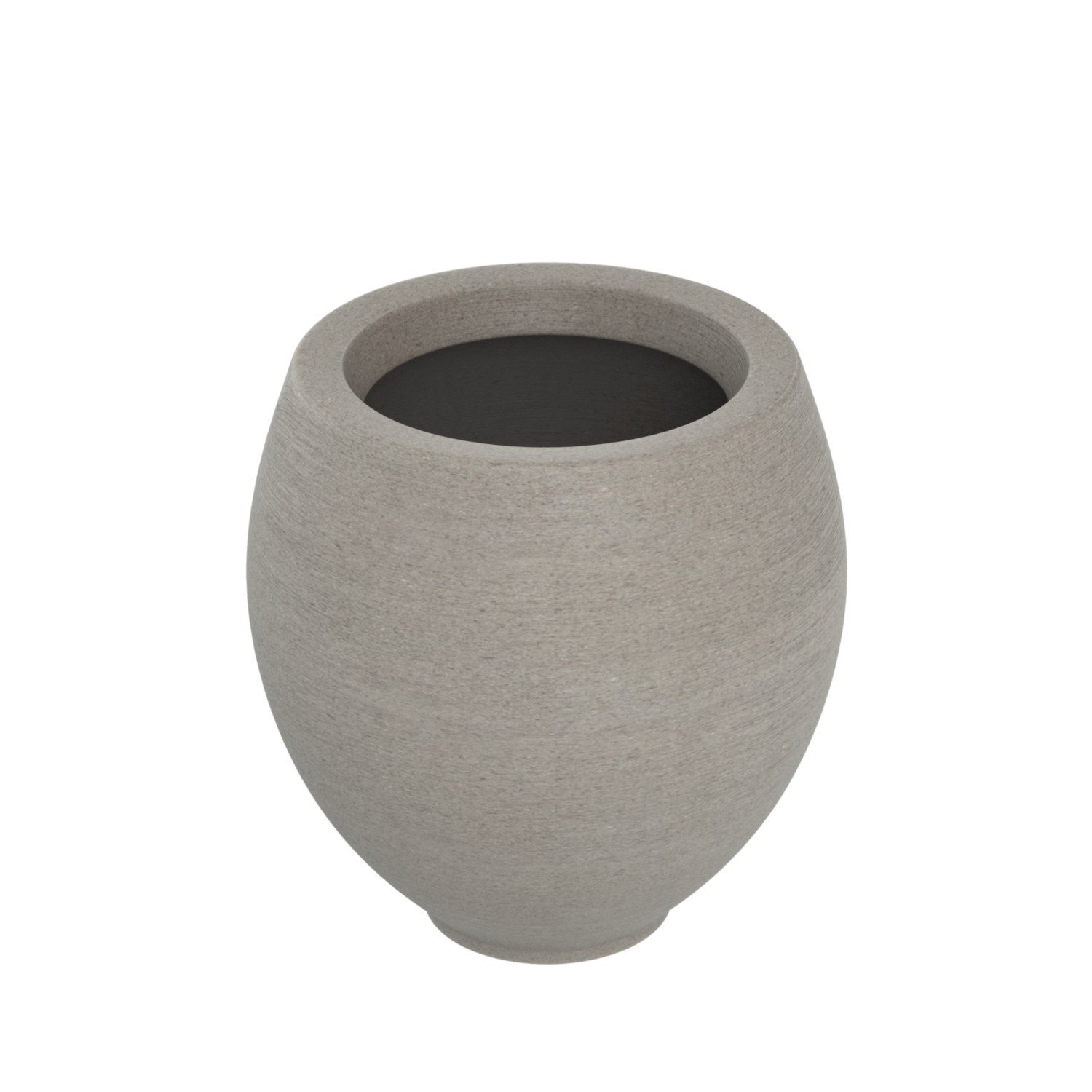 Vaso Oval 42x39cm Polietileno Sem Prato Fibrarte Lux Telhas