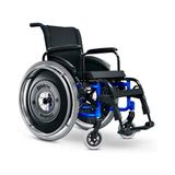 Cadeira De Rodas Avd Alumínio 42 Cm Azul Marinho - Ortobras