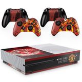 Skin Adesivo Protetor para X Box One S e Controles Manchester United b2