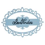 Enfeite Para Casa -bem Vindos 100% Mdf Marrom Café/branco