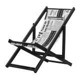 Kit 2 Espreguiçadeiras Preguiçosa Dobrável Sem Braço Black Jornal
