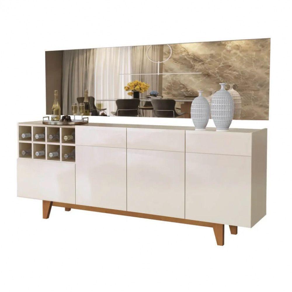 Buffet 3 Portas 1 Gaveta Philadelphia Mavaular Off White