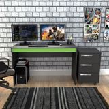 Home Office Gamer Com Mesa E Gaveteiro B29