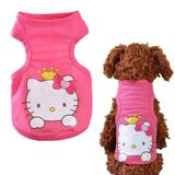 Roupa Para Pet Pequeno Porte Regata Hello Kitty Rosa N.04