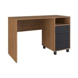 Escrivaninha/mesa Escritório 3 Gavetas Multimóveis Cr25276 Woodmel Woodmel