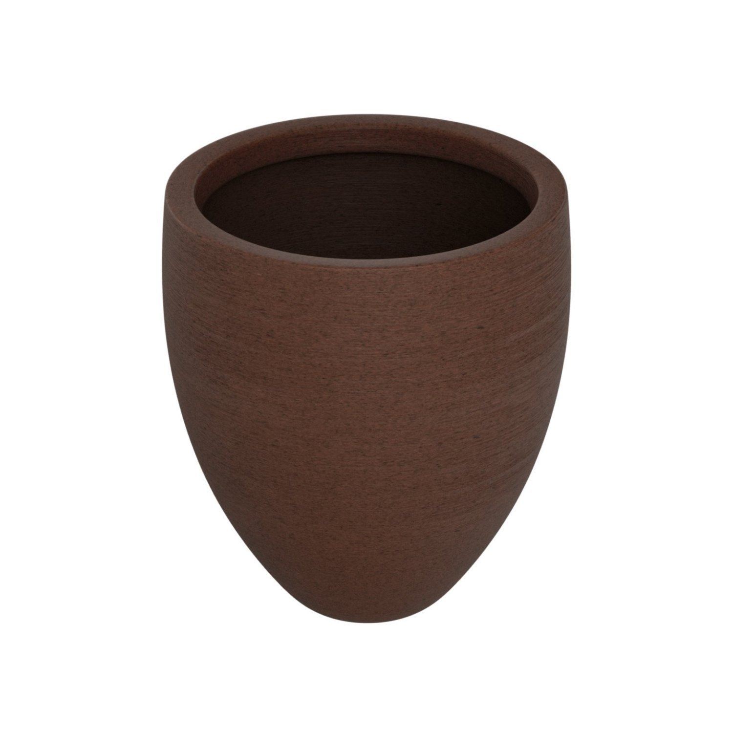 Vaso Cônico 60x55cm Polietileno Sem Prato Fibrarte Lux Telhas