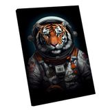 Quadro Tigre Astronauta -- Br Artes