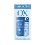 Shampoo Ox Restaura 375ml + Condicionador Ox Restaura 170ml Ox