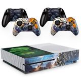 Skin Adesivo Protetor para X Box One S e Controles Halo Infinity b10