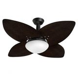 Ventilador Teto Jet Aspen Venti-delta Preto Rattan Mr 220v