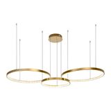 Lustre Pendente Nitrolux Ilusion-001d Dourado Led Bivolt