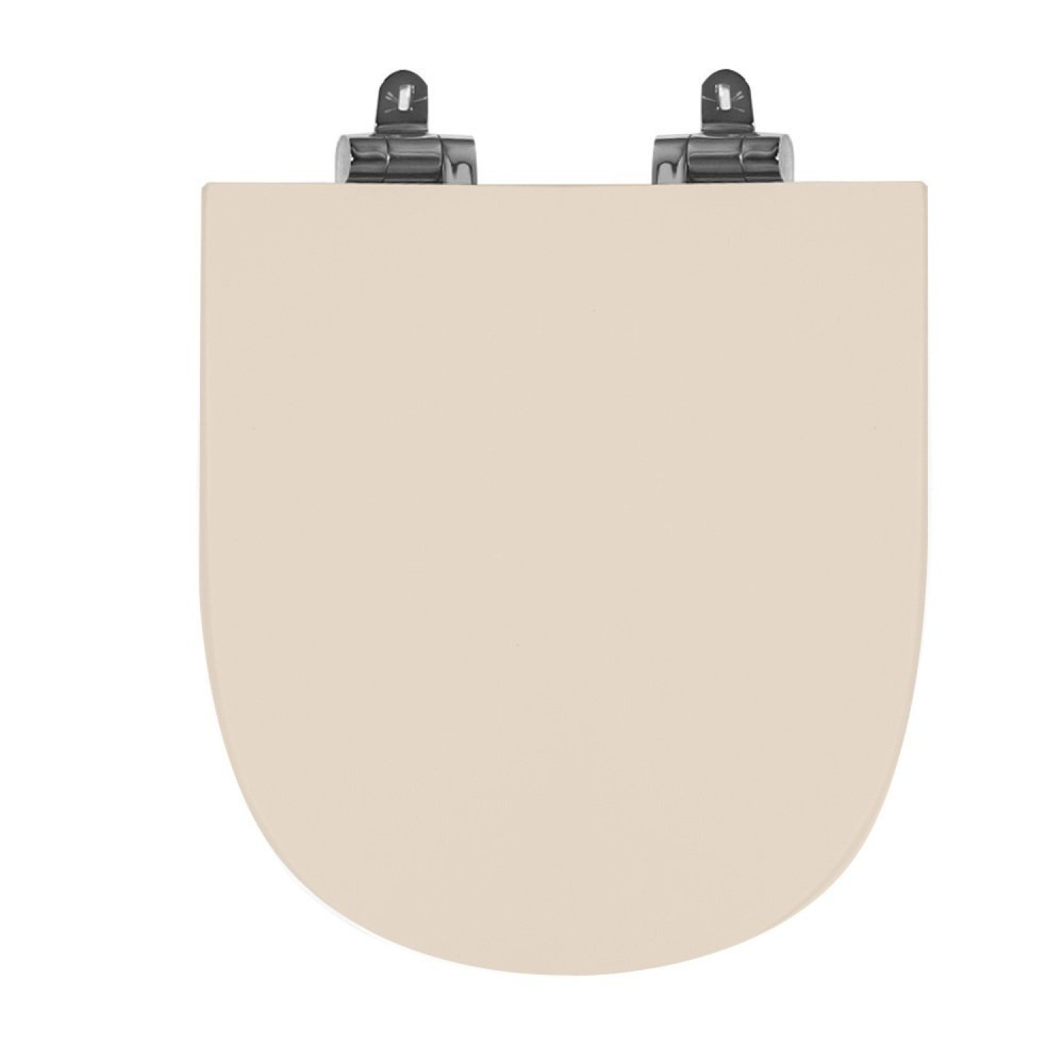 Assento Sanitário Poliéster Para Louça Link/carrara/belle Époque Deca Slow Close Cromado Amendoa