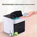 Mini Ar Condicionado Umidificador Portátil Air Cooler 3 Vel
